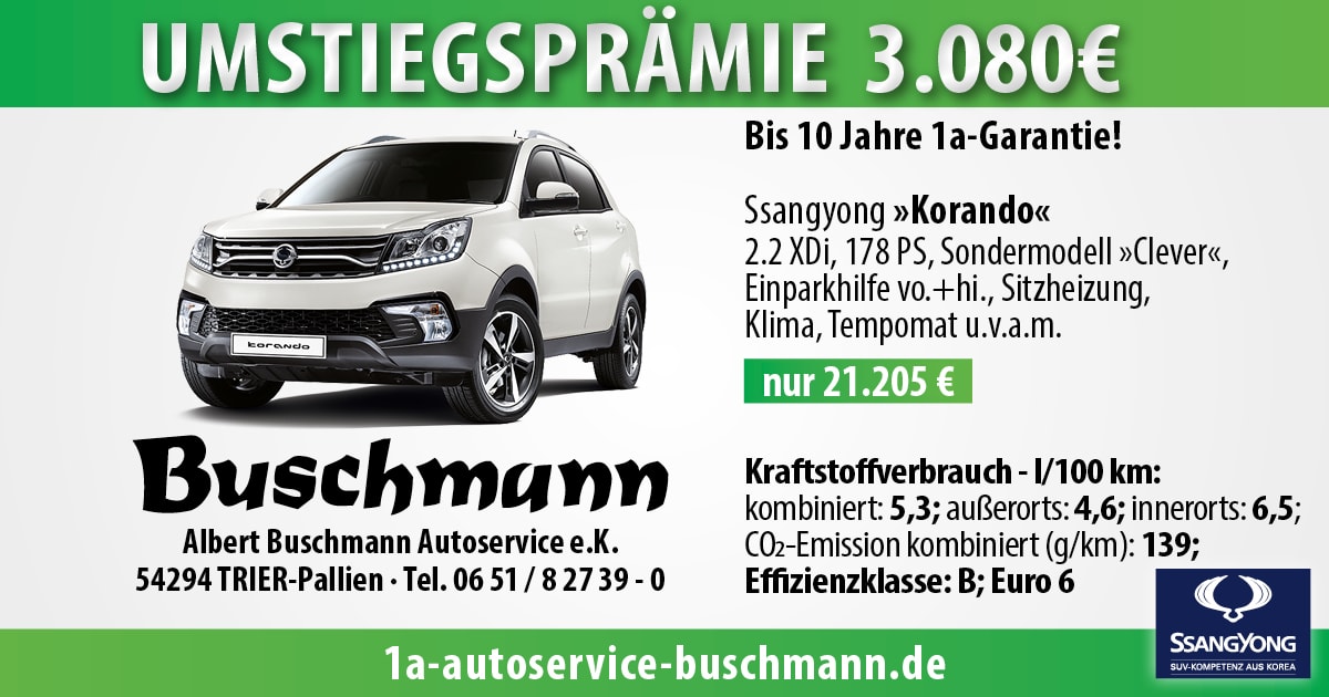 Buschmann Autoservice - Anzeigengestaltung