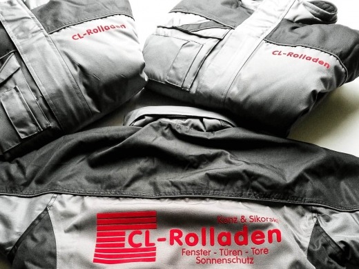 CL-Rolladen - Beflockung von Jacken