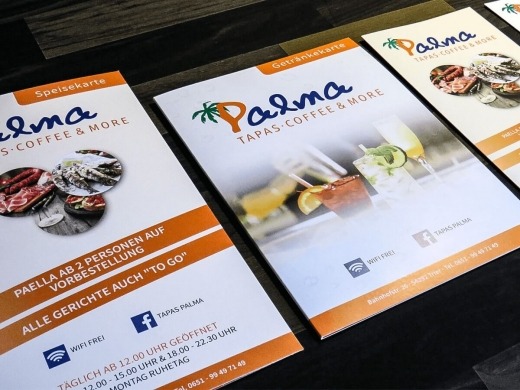 Palma Tapas - Speise- und Getränkekarten