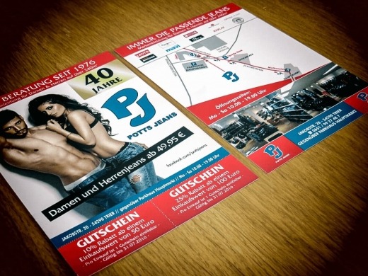 Potts Jeans - Flyerdesign